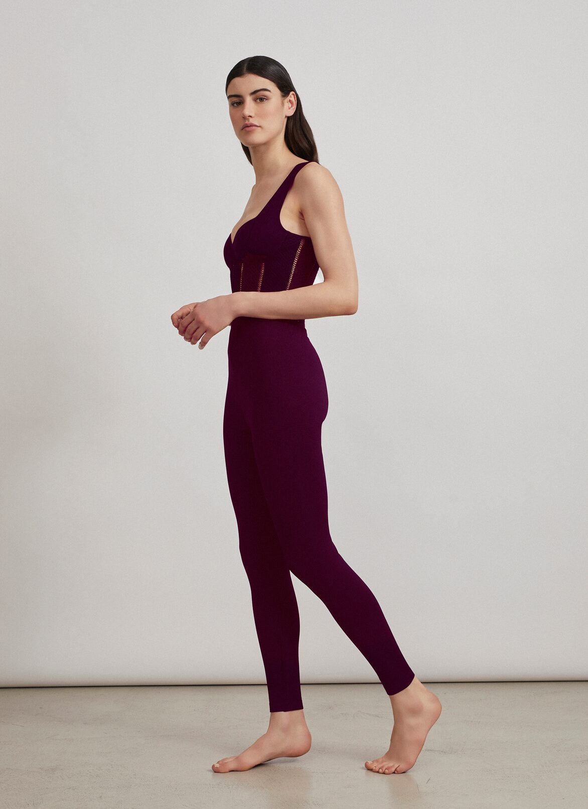 Trousers ALAÏA GARNET RED TROUSERS